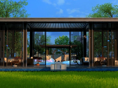 Courtyard 3D Model