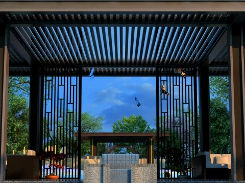 Courtyard 3D Model