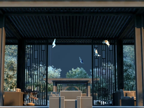 Courtyard 3D Model