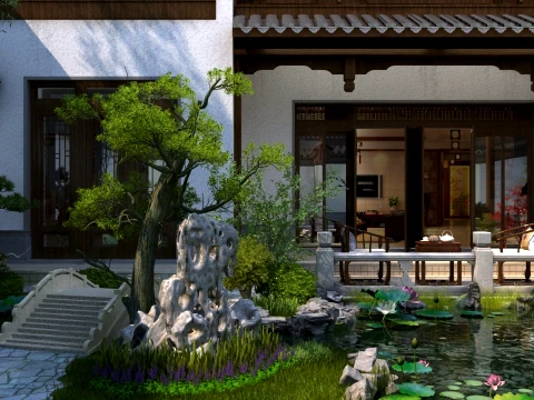 Courtyard 3D Model