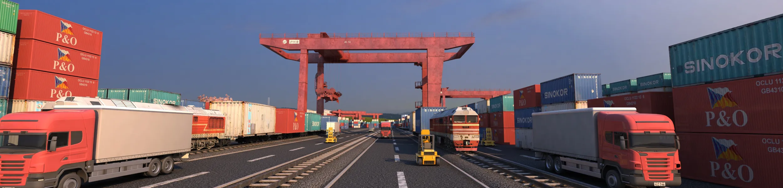Cargo port 3D Model .c4d .max .obj .3ds .fbx .stl .blend 