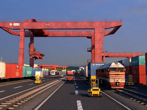 Cargo port Modelo 3D