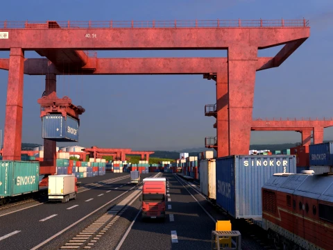 Cargo port 3D Model