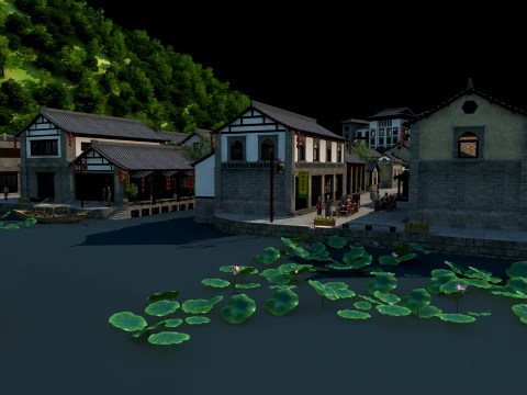 Ancient town 3D Model