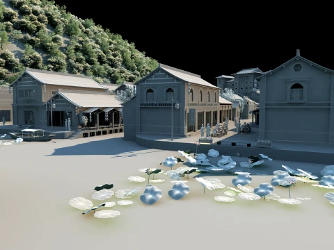 Ancient town 3D Model