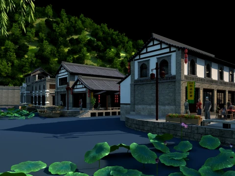 Ancient town 3D Model