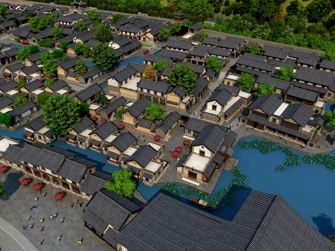 Ancient town 3D Model