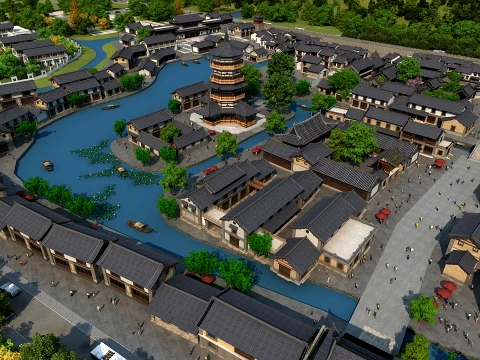 Ancient town 3D Model