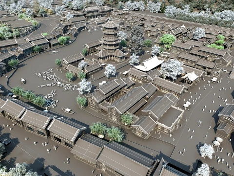 Ancient town 3D Model