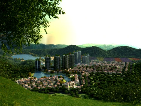 Small town 3D Model