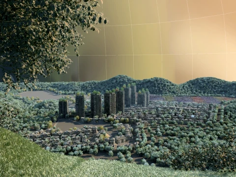 Small town 3D Model