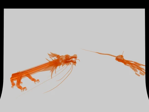 The dragon and the Phoenix 3D Model