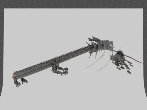 The dragon and the Phoenix 3D Model