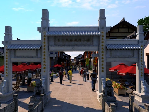 Ancient town 3D 모델