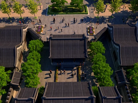 Ancient town 3D Model