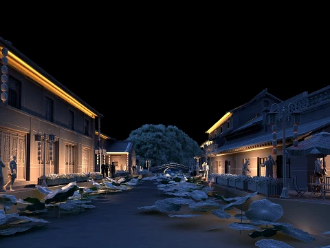 Ancient town 3D Model