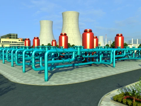 Surge station 3D Model