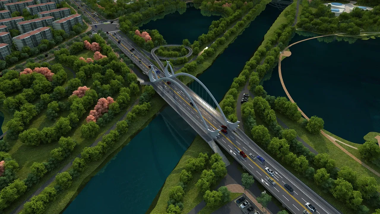 Bridge 3D Model .c4d .max .obj .3ds .fbx .stl .blend 