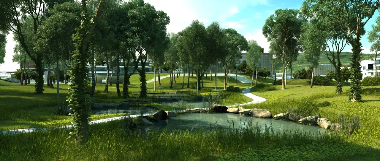 Park 3D Model .c4d .max .obj .3ds .fbx .stl .blend