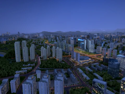 Urban architecture 3D Model