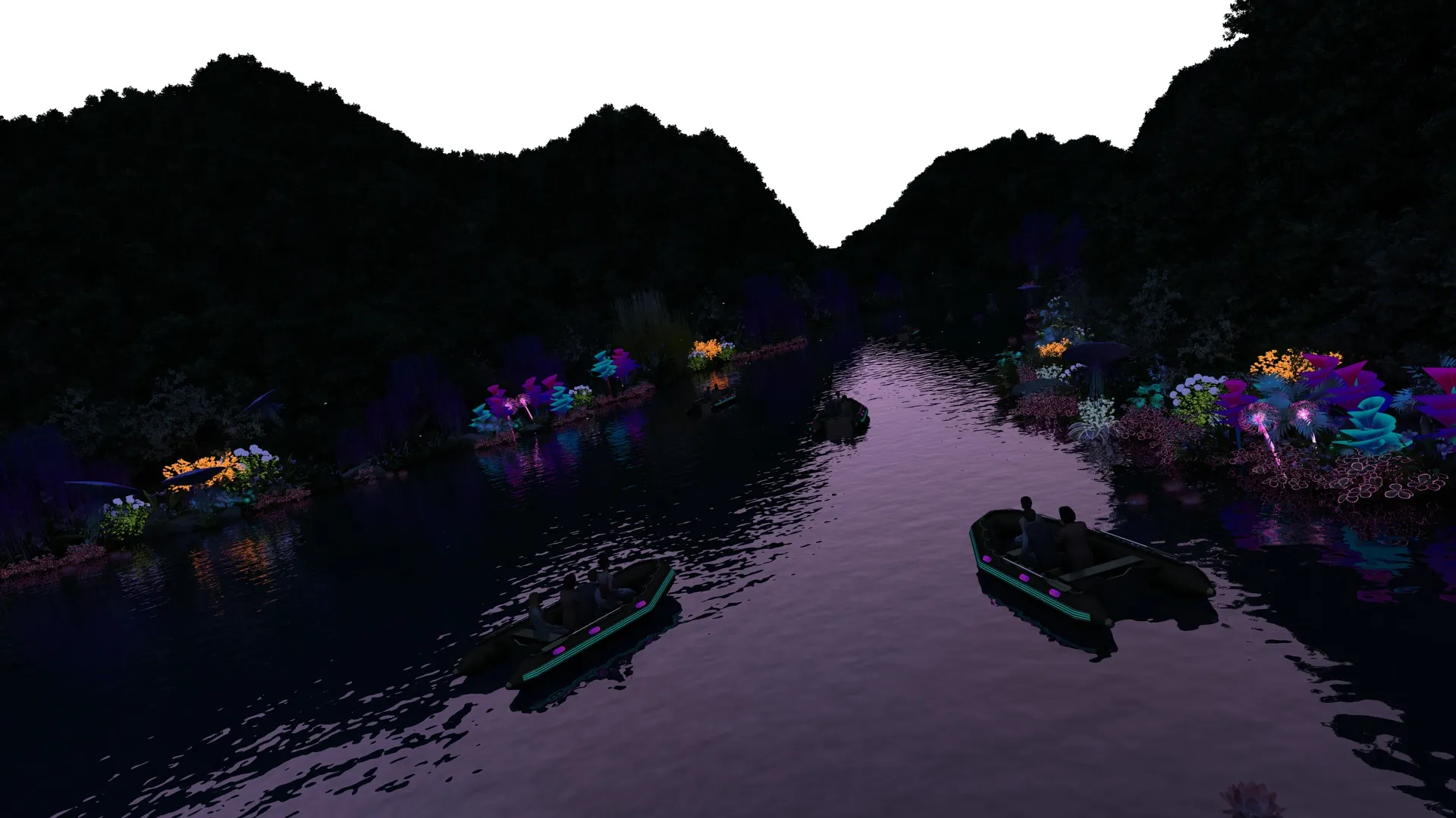 River valley 3D Model .c4d .max .obj .3ds .fbx .stl .blend 