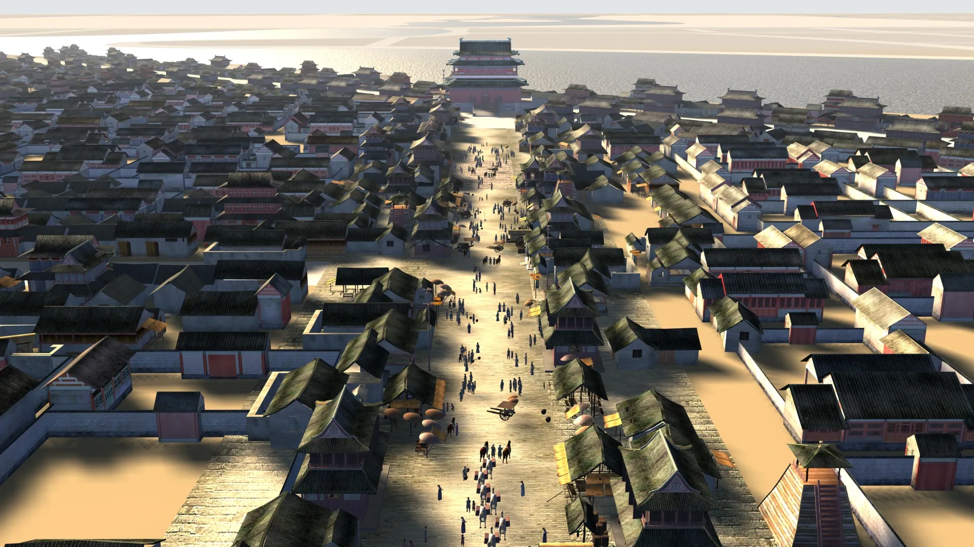 Ancient city 3D Model .c4d .max .obj .3ds .fbx .stl .blend 