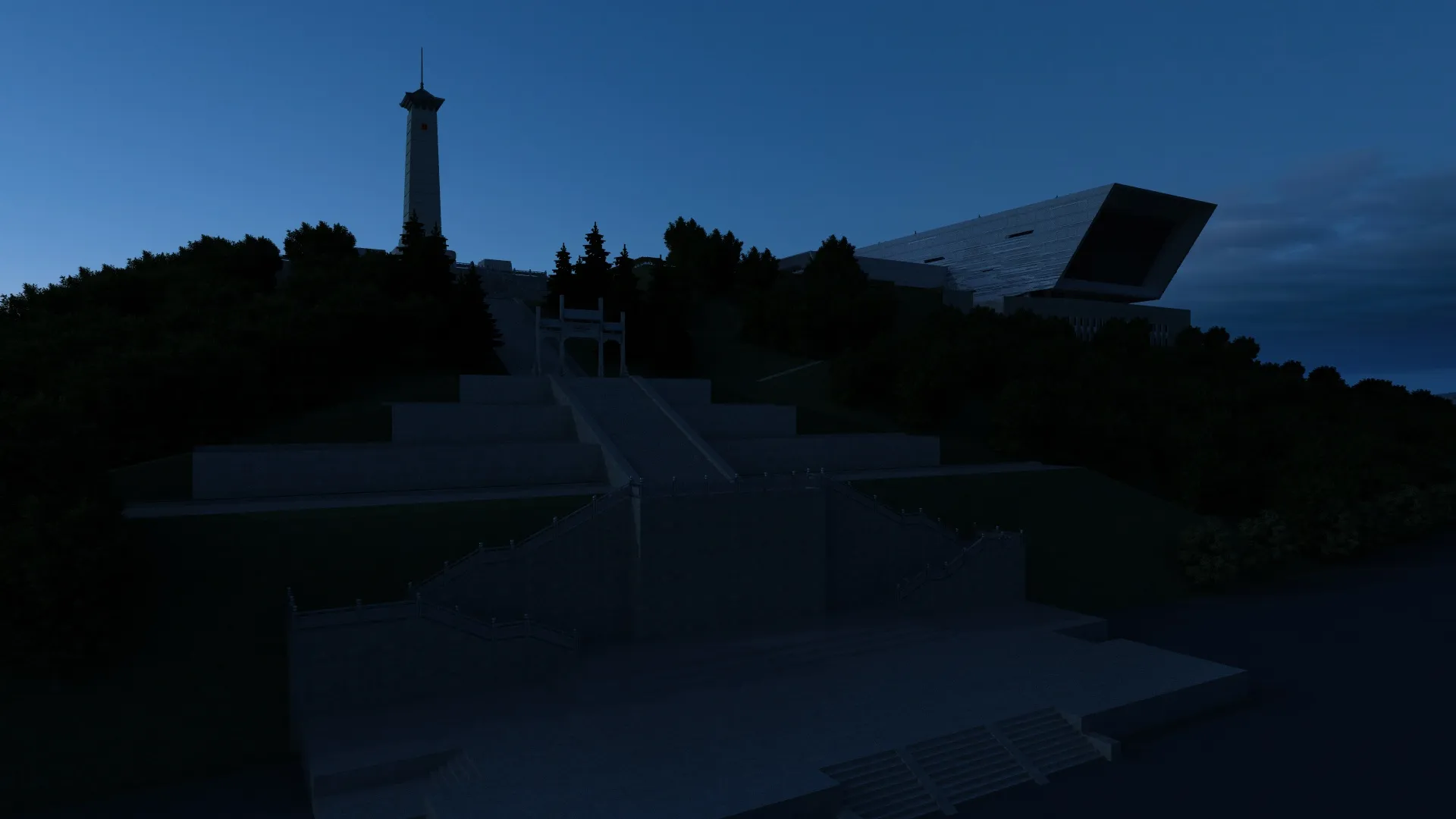 Monument 3D Model .c4d .max .obj .3ds .fbx .stl .blend 