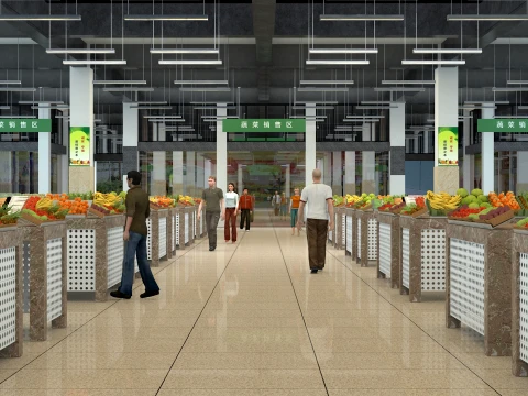 Supermarket 3D Model