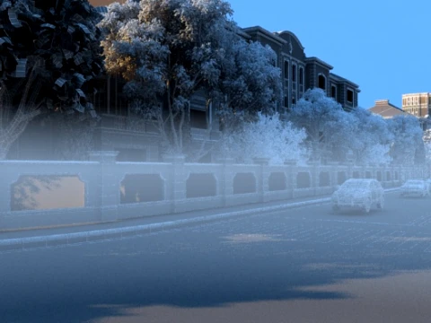 Small town 3D Model