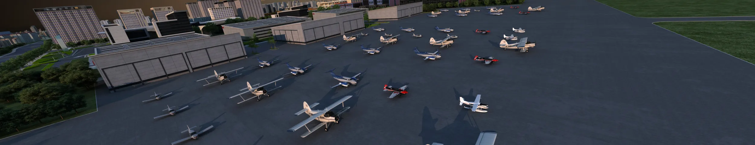 Airfield 3D Model .c4d .max .obj .3ds .fbx .stl .blend