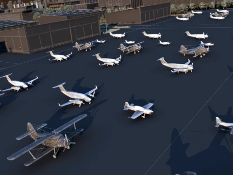 Airfield 3D Model