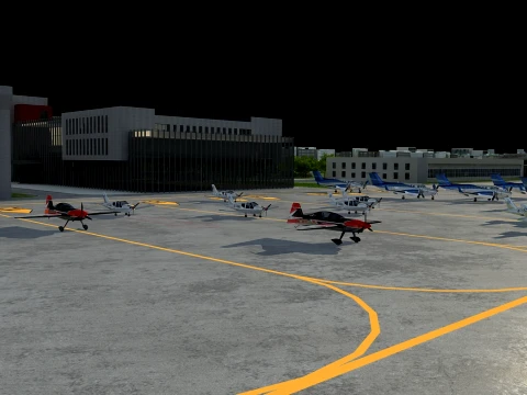 Airfield 3D Model
