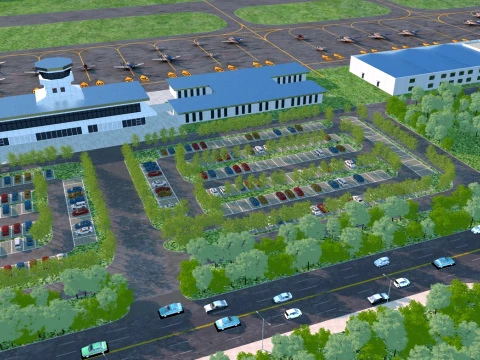 Airfield 3Dモデル