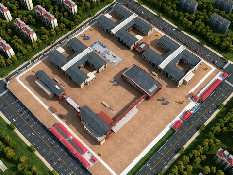 Factory 3D Model