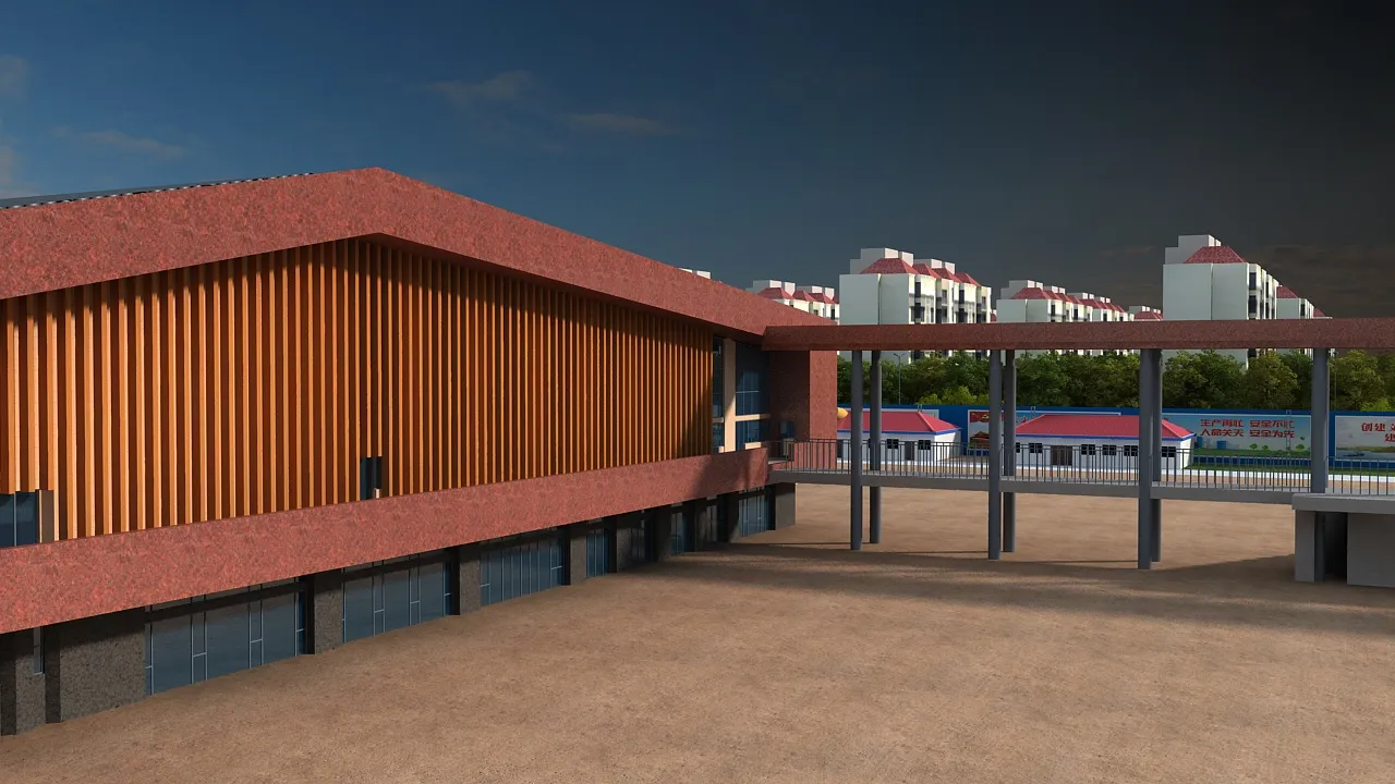 Factory 3D Model .c4d .max .obj .3ds .fbx .stl .blend 