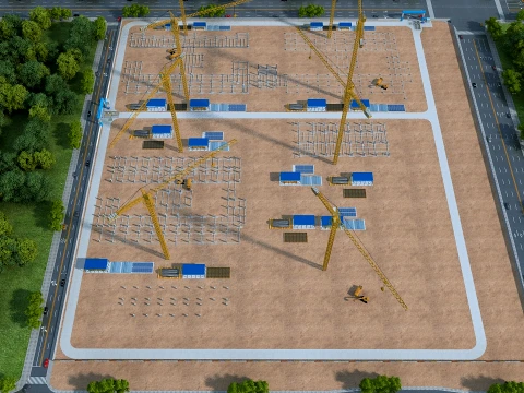 Construction site 3D Model