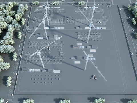 Construction site 3D Model