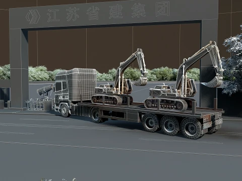 Construction site 3D Model