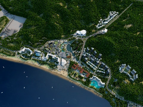 Holiday village 3D Model
