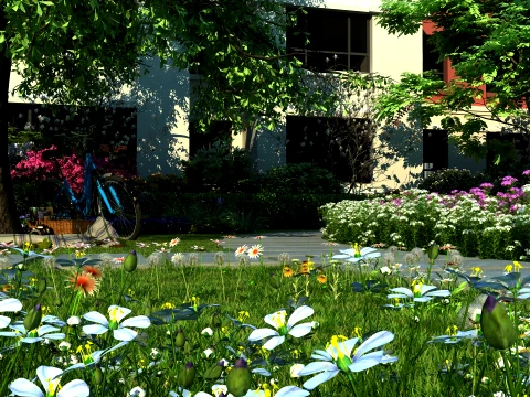 Courtyard 3D Model