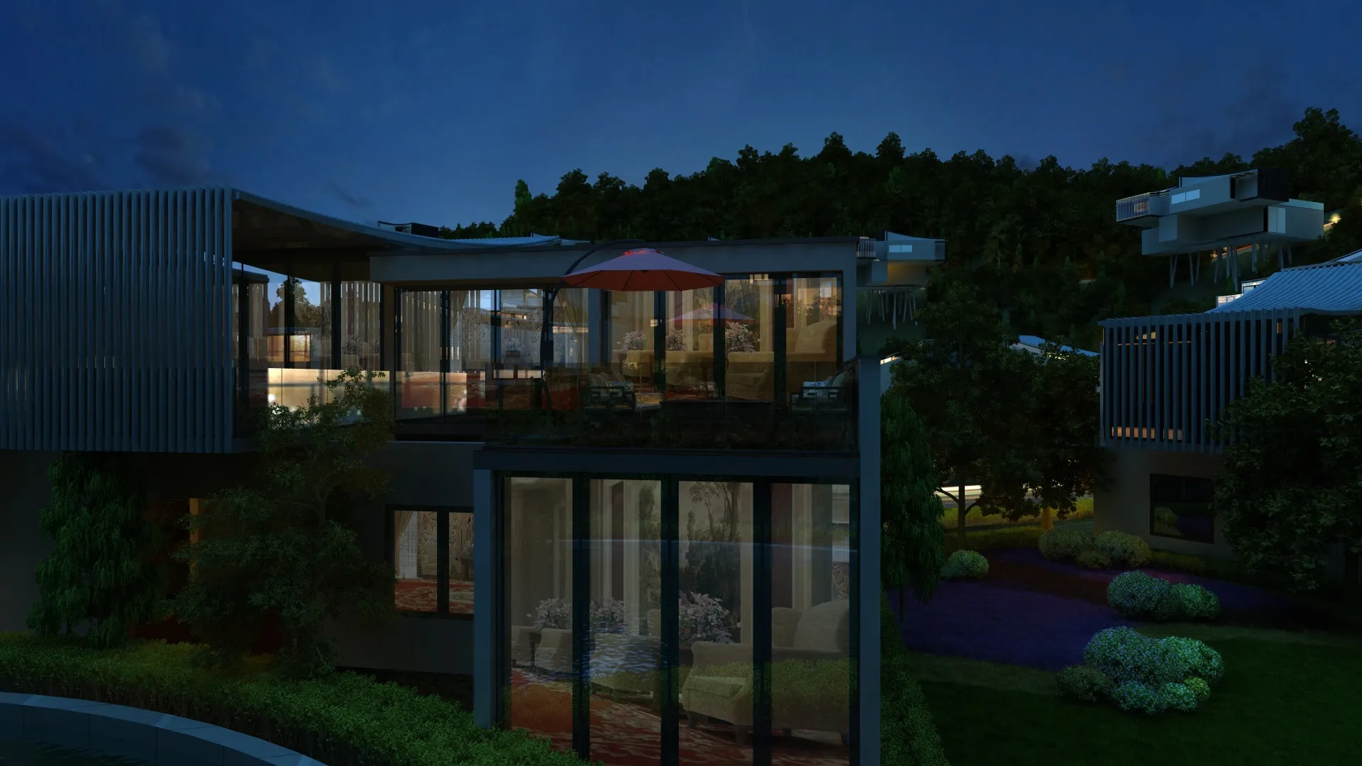 Resort 3D Model .c4d .max .obj .3ds .fbx .stl .blend 