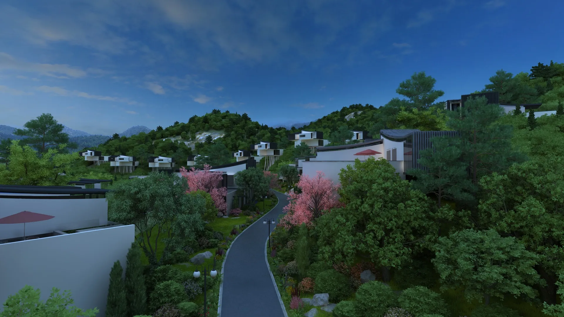 Villa 3D Model .c4d .max .obj .3ds .fbx .stl .blend 