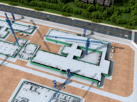 Construction site 3D Model