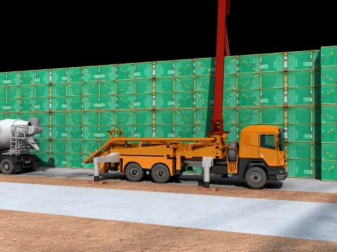 Construction site 3D Model