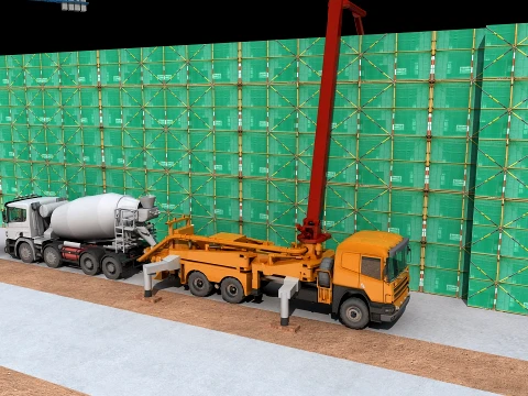 Construction site 3D Model