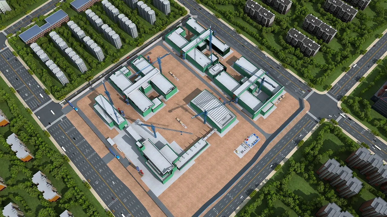 Construction site 3D Model .c4d .max .obj .3ds .fbx .stl .blend 