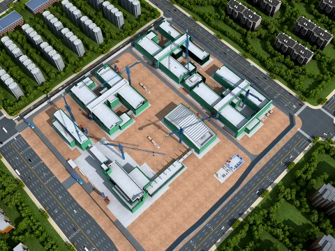 Construction site 3D Model