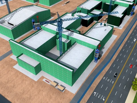 Construction site 3D Model