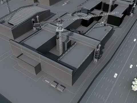 Construction site 3D Model