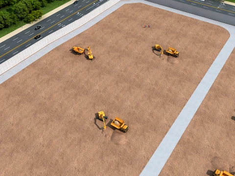 Construction site 3D Model